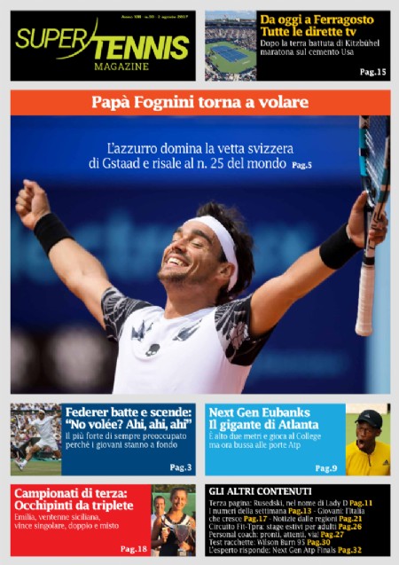 Papà Fognini torna a volare