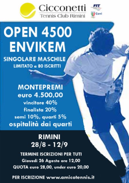 1° Trofeo Envikem 4500 euro - Open Maschile