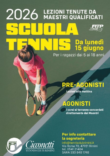 SCUOLA TENNIS ESTATE 2026